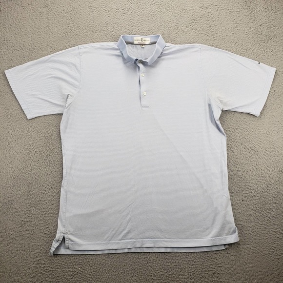 Fairway and Greene Shirt Mens XL‎ Blue Striped Short Sleeve Golf Polo - Picture 1 of 14